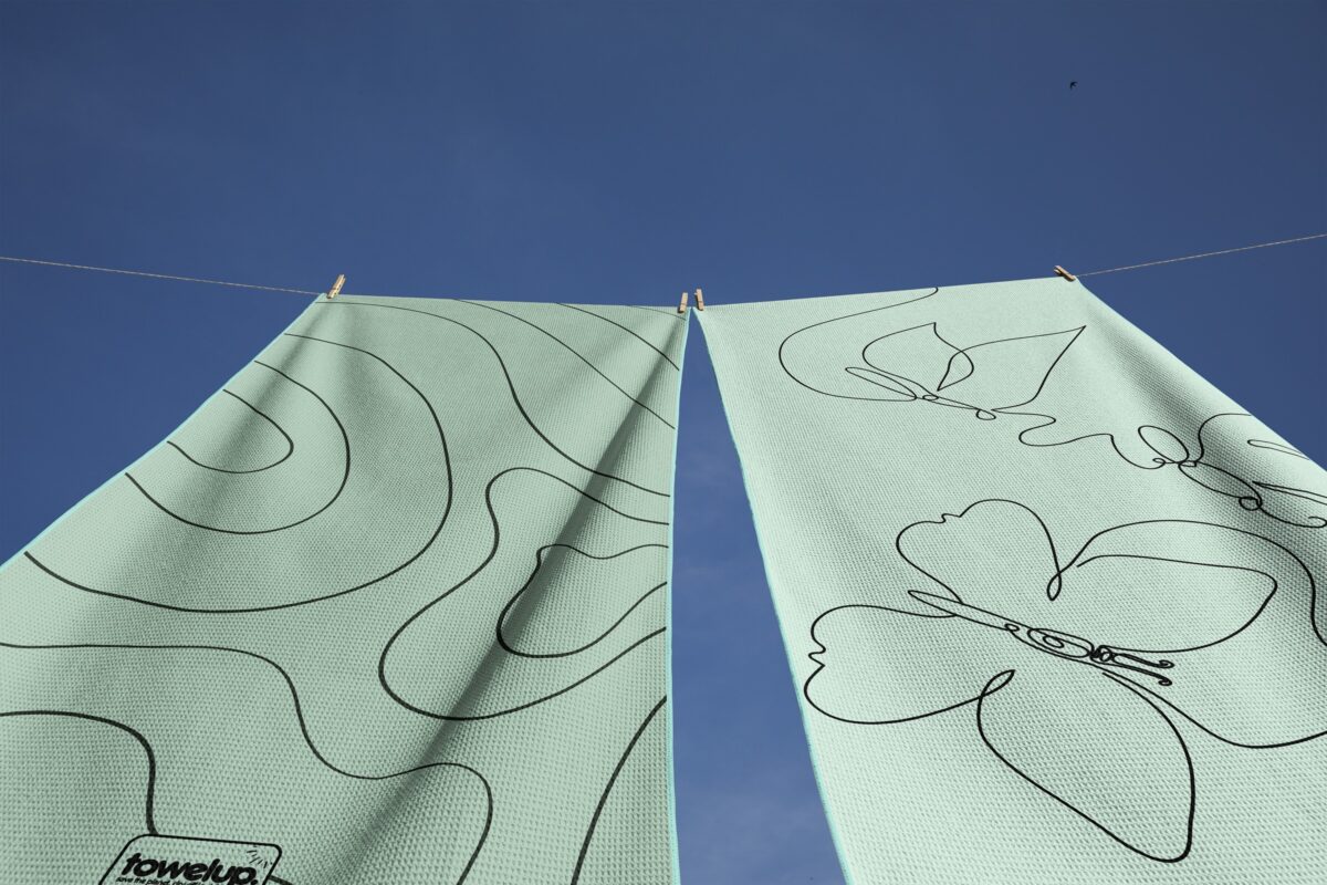 One of towelup.'s towels being displayed