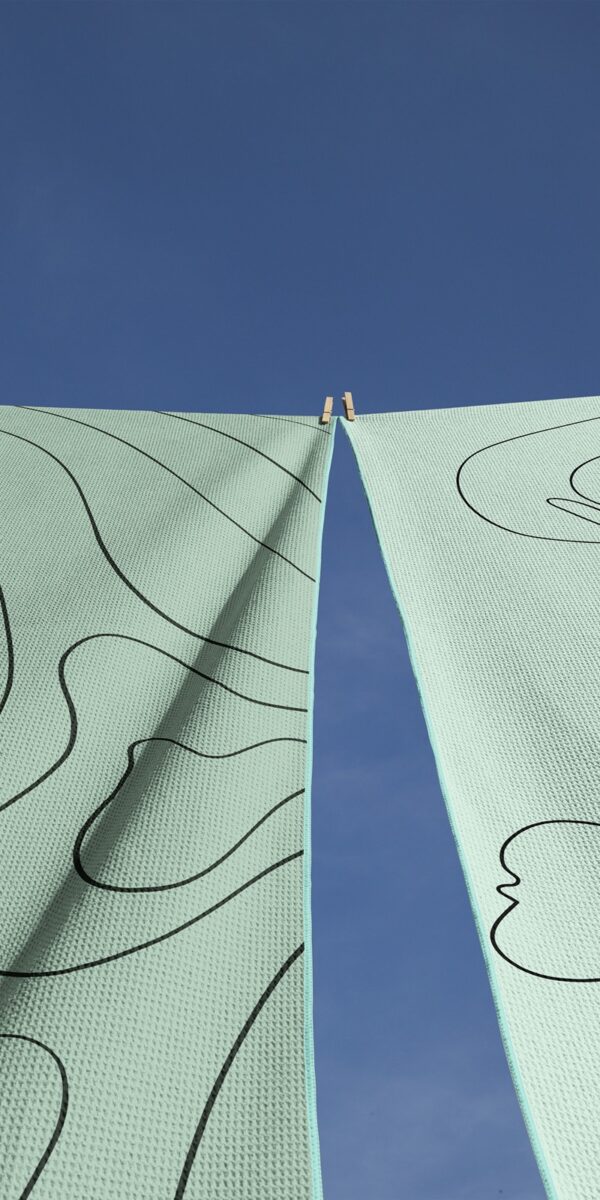 One of towelup.'s towels being displayed