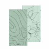 Whispering wings beach towel – white background, both full sides of towel showing