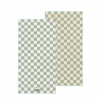 Sage escape beach towel – white background, both full sides of towel showing
