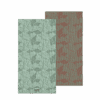 Forest sanctuary beach towel – white background, both full sides of towel showing