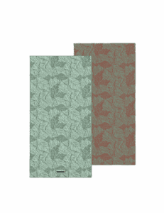 Forest sanctuary beach towel – white background, both full sides of towel showing