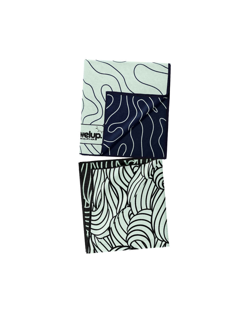 19 White background, bundle of 2 gym towels