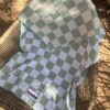 Sage Beach towel on a chair