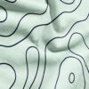 Midnight Topo minimalist gym towel – zoomed in to show fabric details