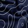 Midnight Topo minimalist gym towel – zoomed in to show fabric details