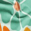 Retro Bloom minimalist gym towel – zoomed in to show fabric details