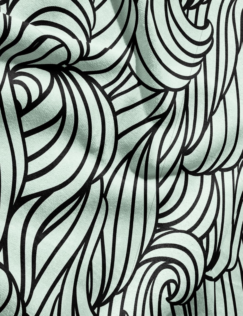 75 Swell Mint minimalist gym towel – zoomed in to show fabric details