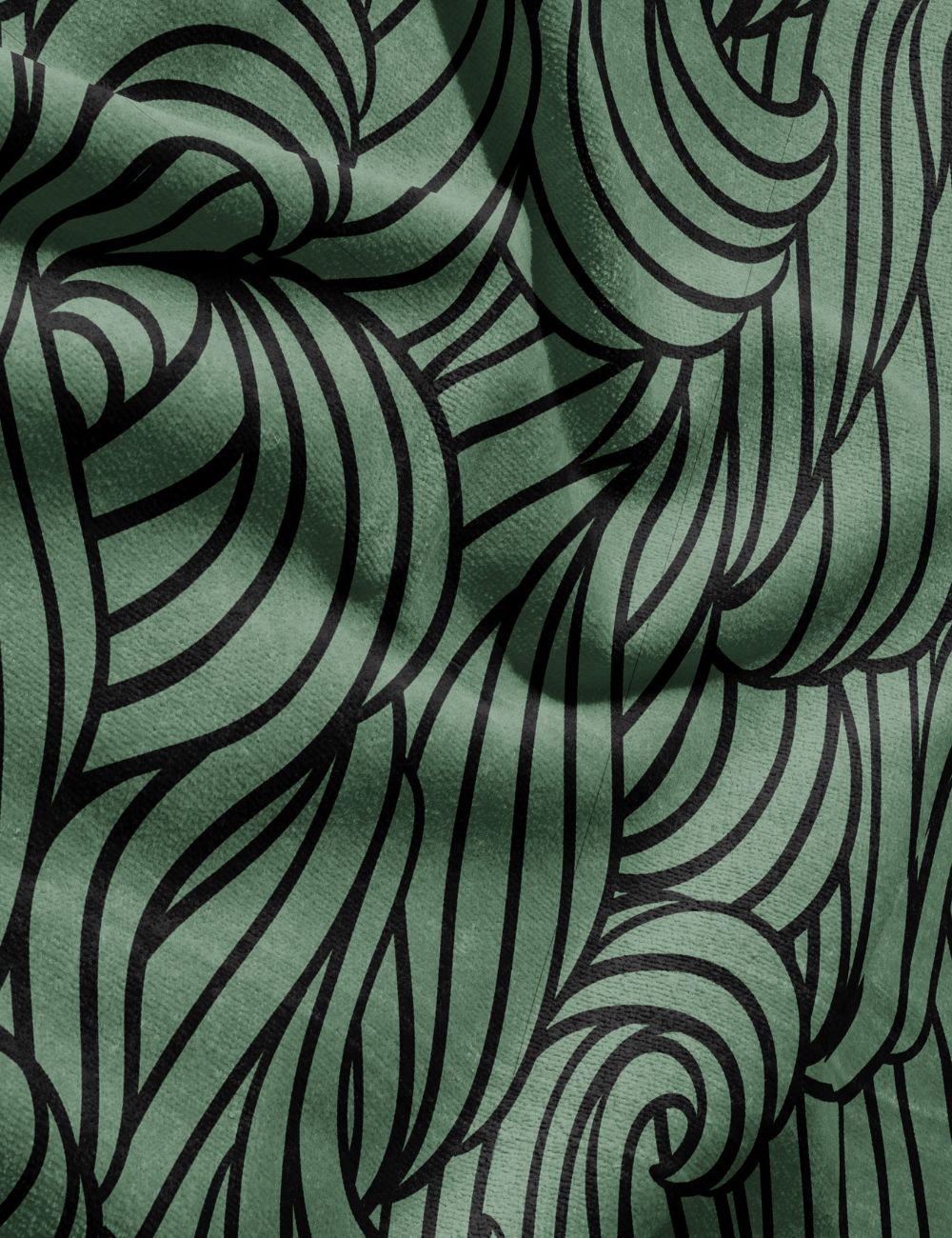 77 Swell Earth minimalist gym towel – zoomed in to show fabric details